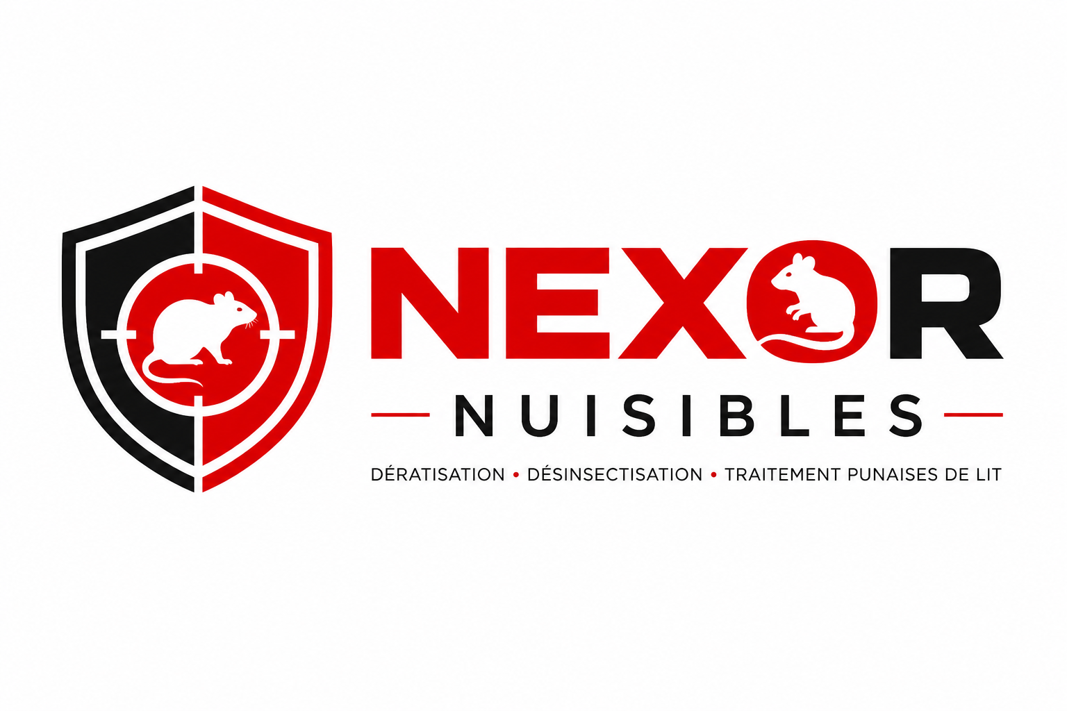 Logo Nexor Nuisibles spécialisé en dératisation, désinsectisation et traitement des punaises de lit en Île-de-France et Auvergne